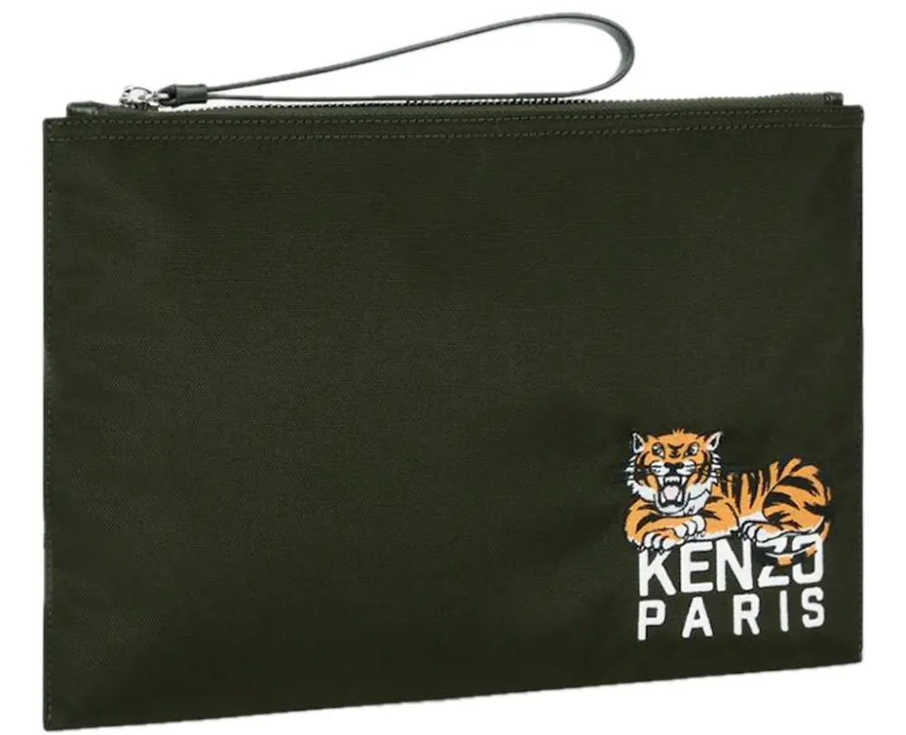 Túi Kenzo Happy Tiger Large Clutch 'Dark Khaki' FF65PM612F29-51