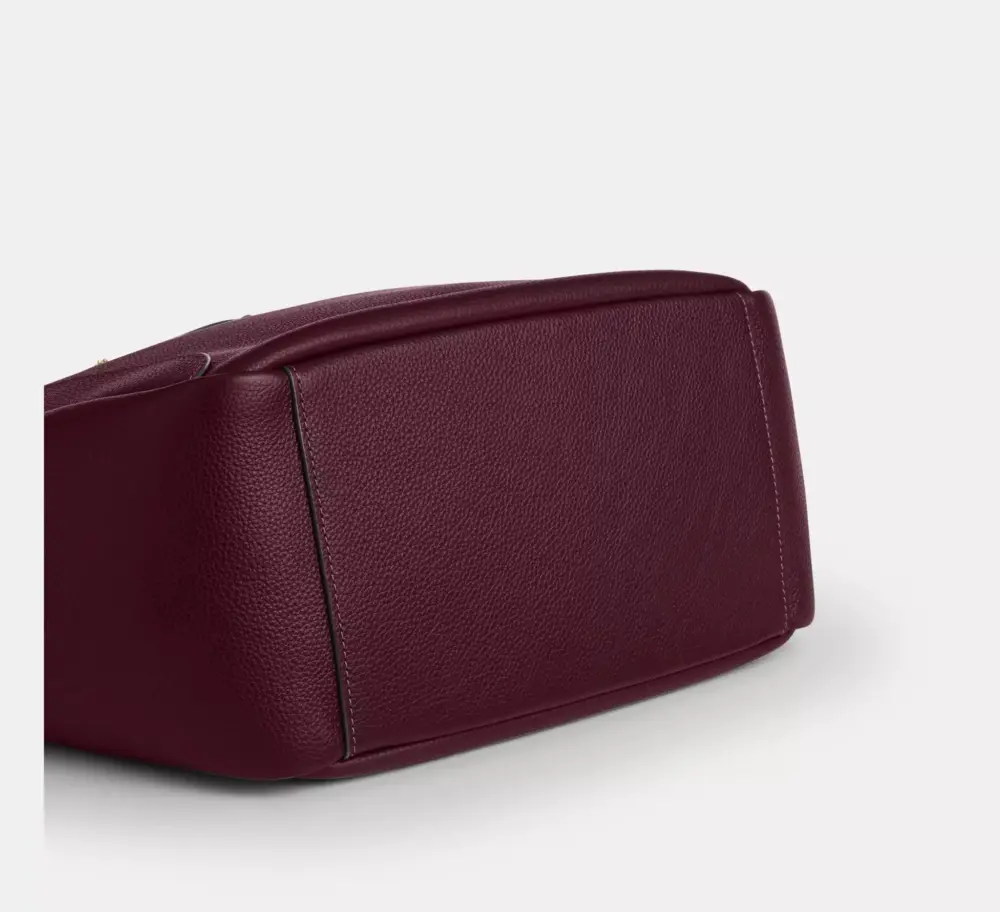 Túi Coach Hadley Turnlock Tote Bag 'Dark Wine' CAL17-IMORX - Ảnh 6