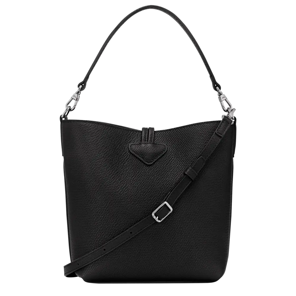 Túi Longchamp Le Roseau XS Bucket Bag 'Black' 10314HFP001 - Ảnh 4