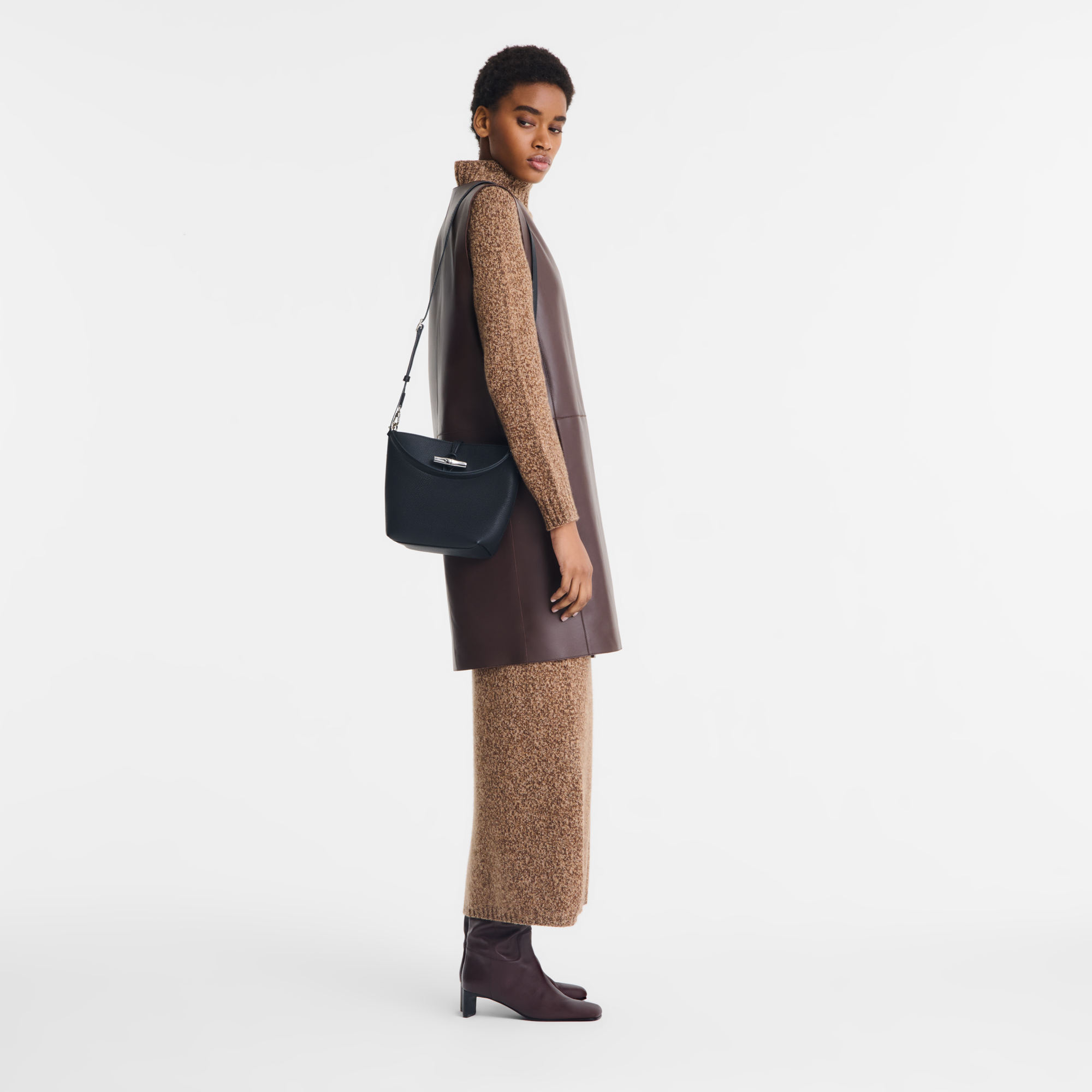 Alternative view of Túi Longchamp Le Roseau XS Bucket Bag 'Black' 10314HFP001