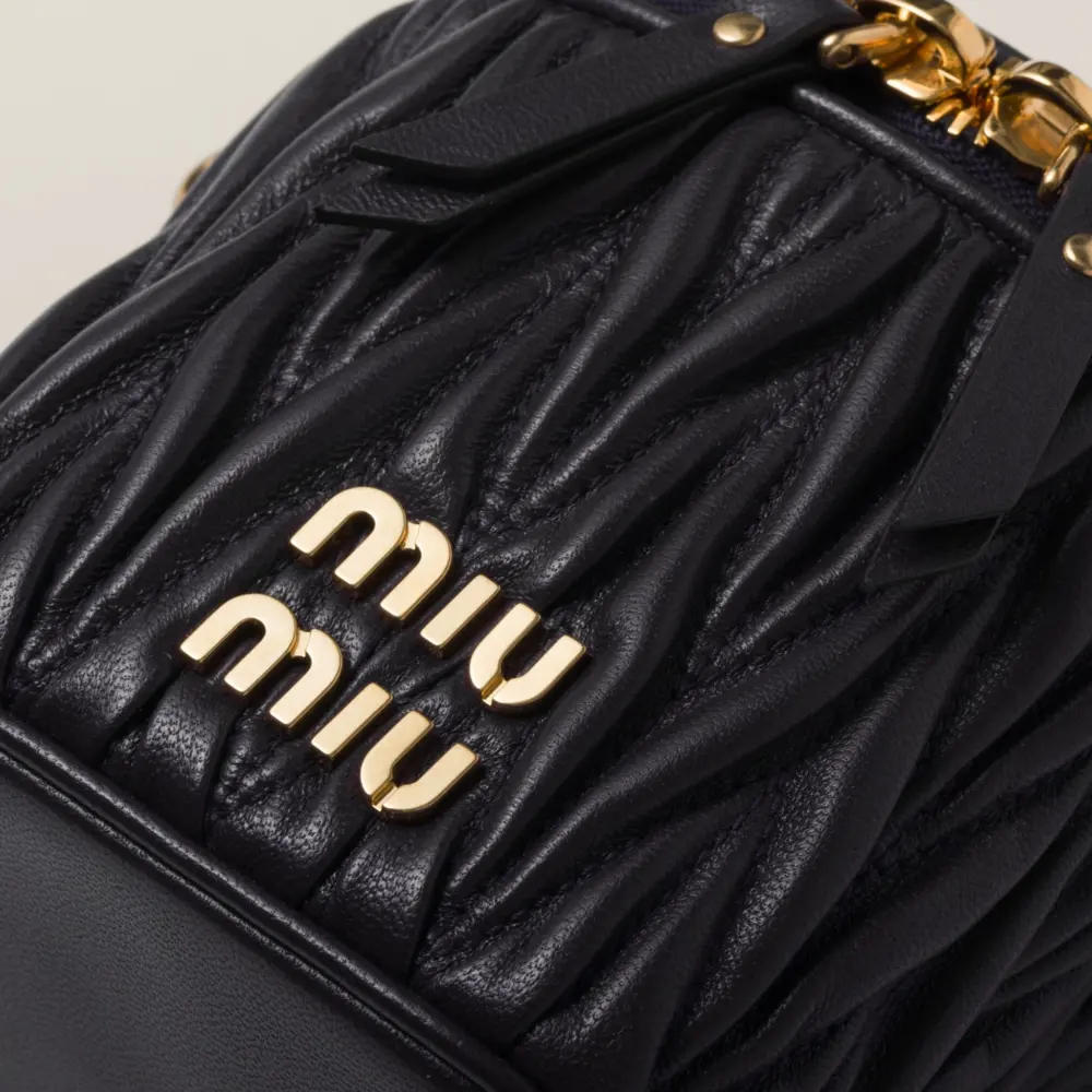 Túi Miu Miu Matelassé Micro Bag 'Black' 5NR018-2FPP-F0002 - Ảnh 5