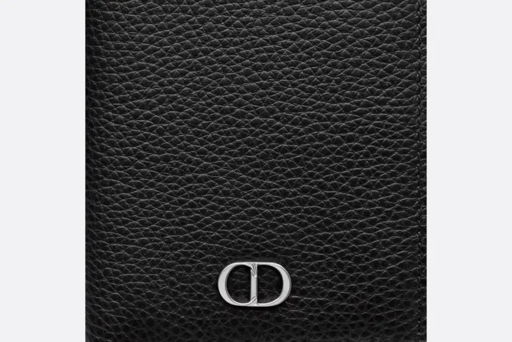 Ví Dior BI-Fold Card Holder 'Black CD Icon' 2ESCH138CDI-H00N - Ảnh 4
