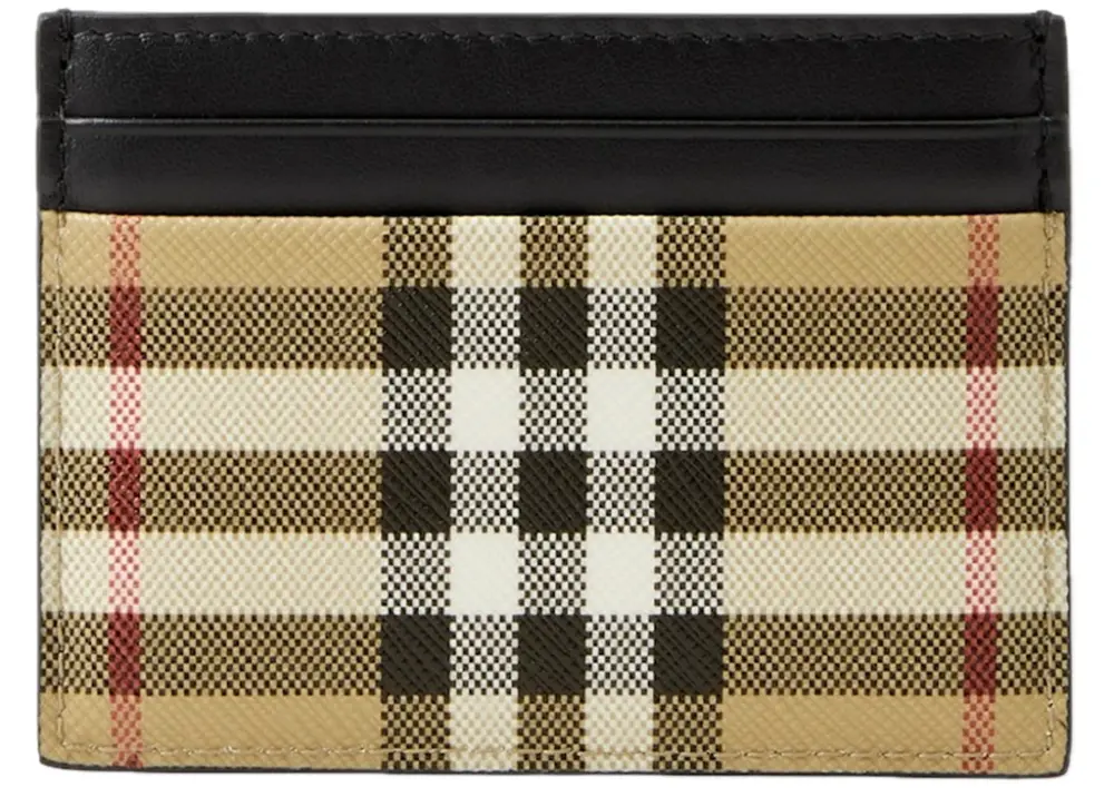Ví Burberry Check Card Case 'Beige' 8069822