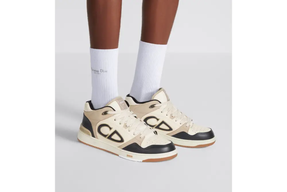 Giày Dior B57 Mid-top Sneaker 'Black Cream' 3SH141ZXT-H169 - Ảnh 3