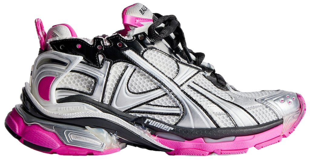 Giày Balenciaga Runner Trainers 'Silver Pink' 772767W3RBW9155