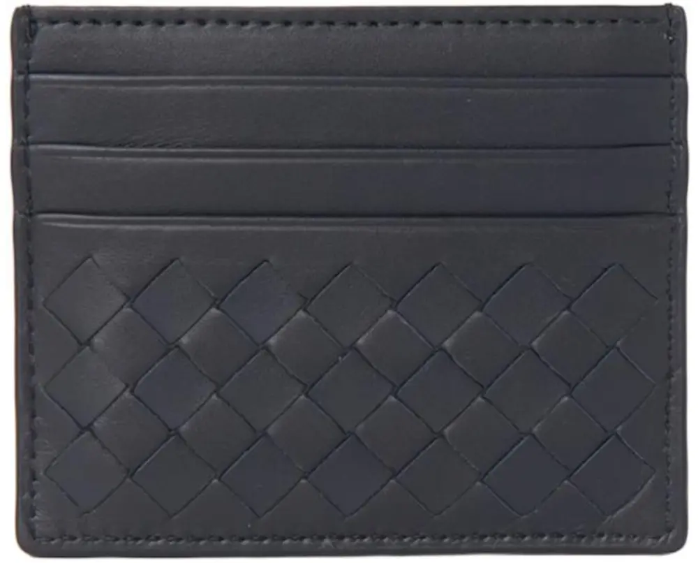 Ví Bottega Veneta Cow Leather Card Holder 'Navy' 522326V47W18836