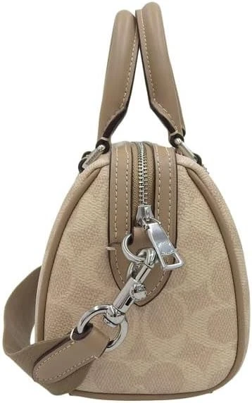 Túi Coach Mini Rowan Crossbody Signature Stripe 'Sand' CW331-SVPWH - Ảnh 4