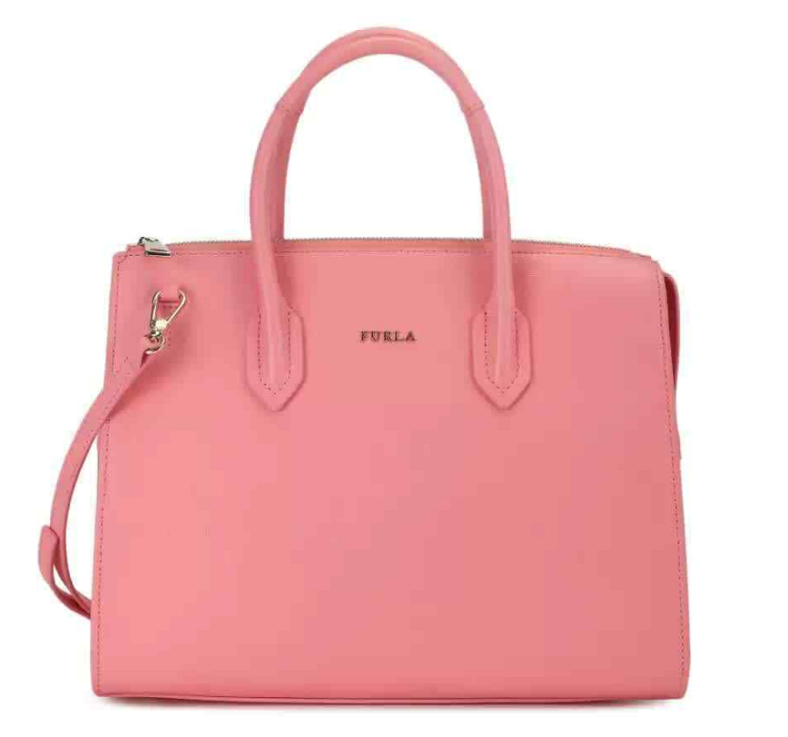 Túi Furla Ladies Pin M Leather Satchel ‘Pink’ 942263