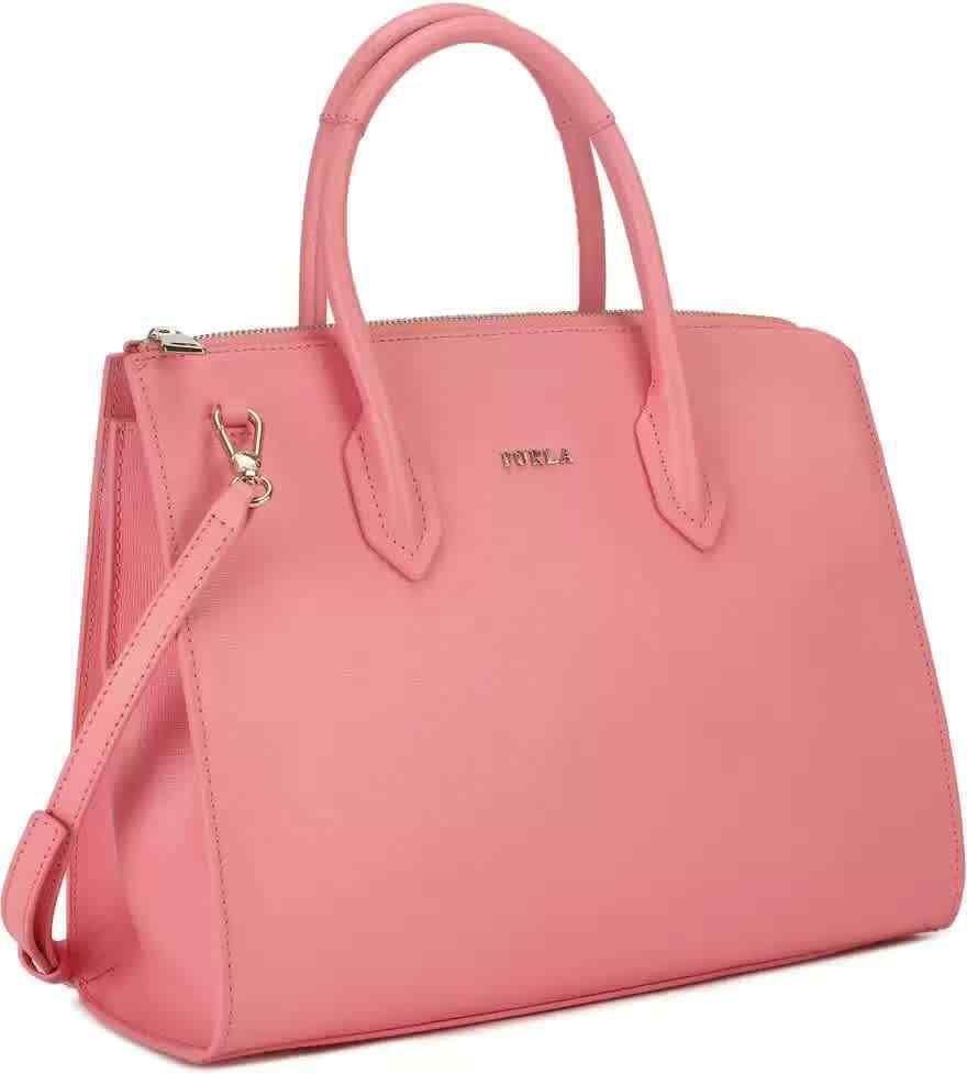 Túi Furla Ladies Pin M Leather Satchel ‘Pink’ 942263 - Ảnh 3