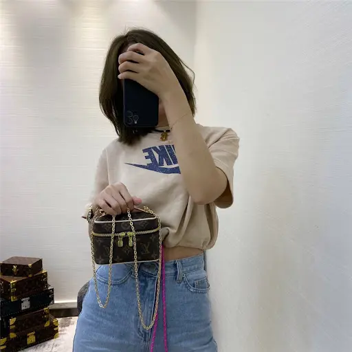 Túi Louis Vuitton Nice Nano Toiletry Pouch Travel Bag Monogram 'Brown' M44936 - Ảnh 6