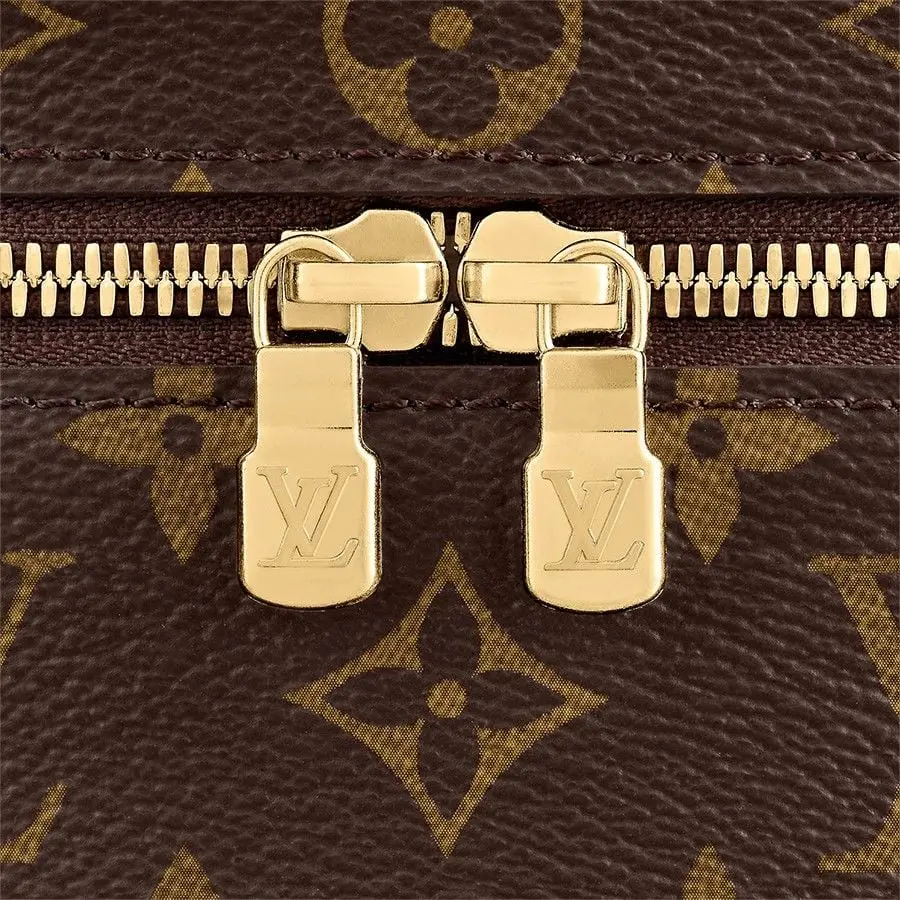 Túi Louis Vuitton Nice Nano Toiletry Pouch Travel Bag Monogram 'Brown' M44936 - Ảnh 3