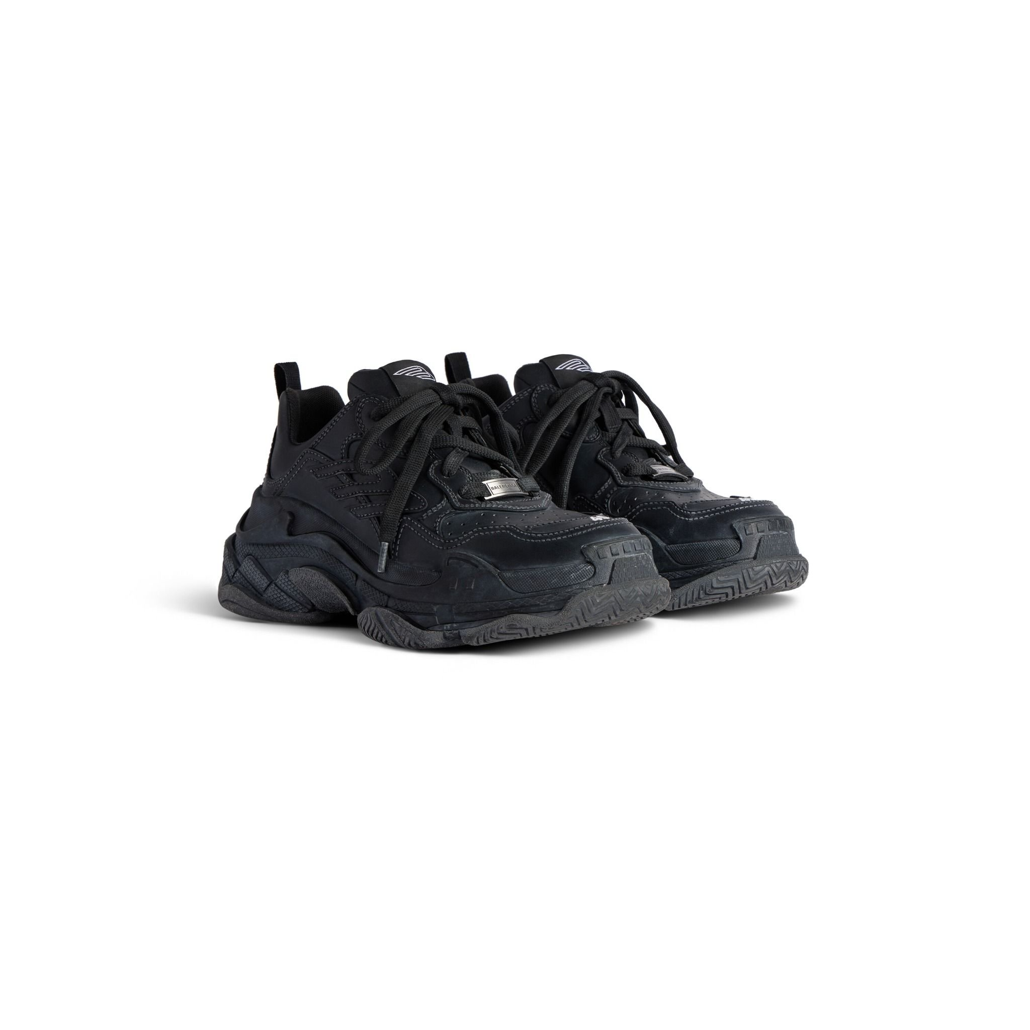 Alternative view of Giày Balenciaga Triple S Sporty Trainers 'Black' 803241WTSSL1000