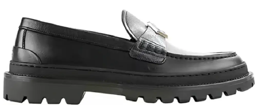 Giày Dior Explorer Loafer Calfskin CD Diamond Canvas 'Black Smooth' 3LO126ZSC-H900