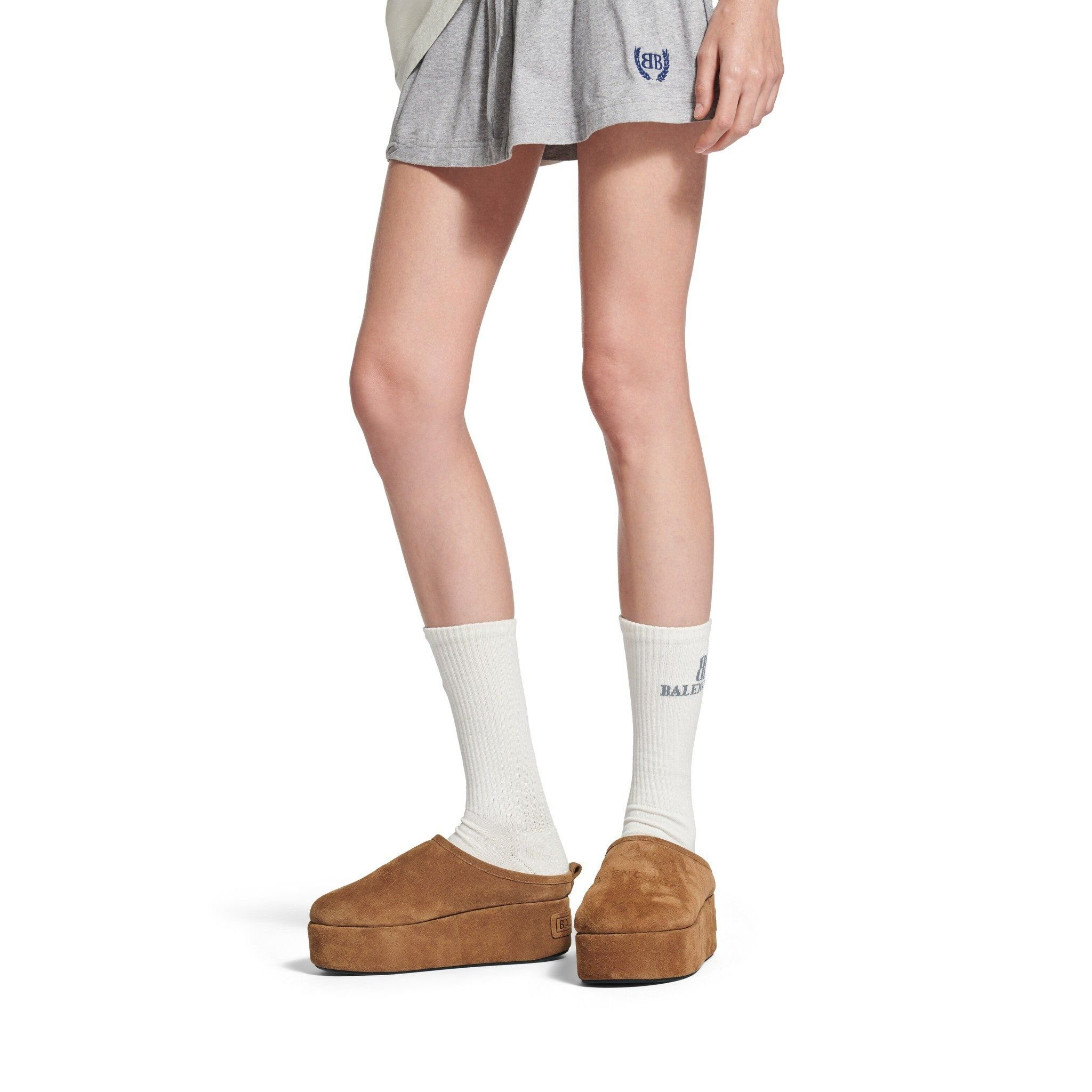 Giày Balenciaga Alaska Soft Platform Mule 'Brown' 825258WBFC12200 - Ảnh 3