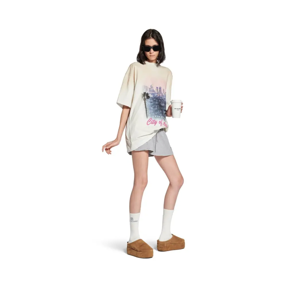 Alternative view of Giày Balenciaga Alaska Soft Platform Mule 'Brown' 825258WBFC12200