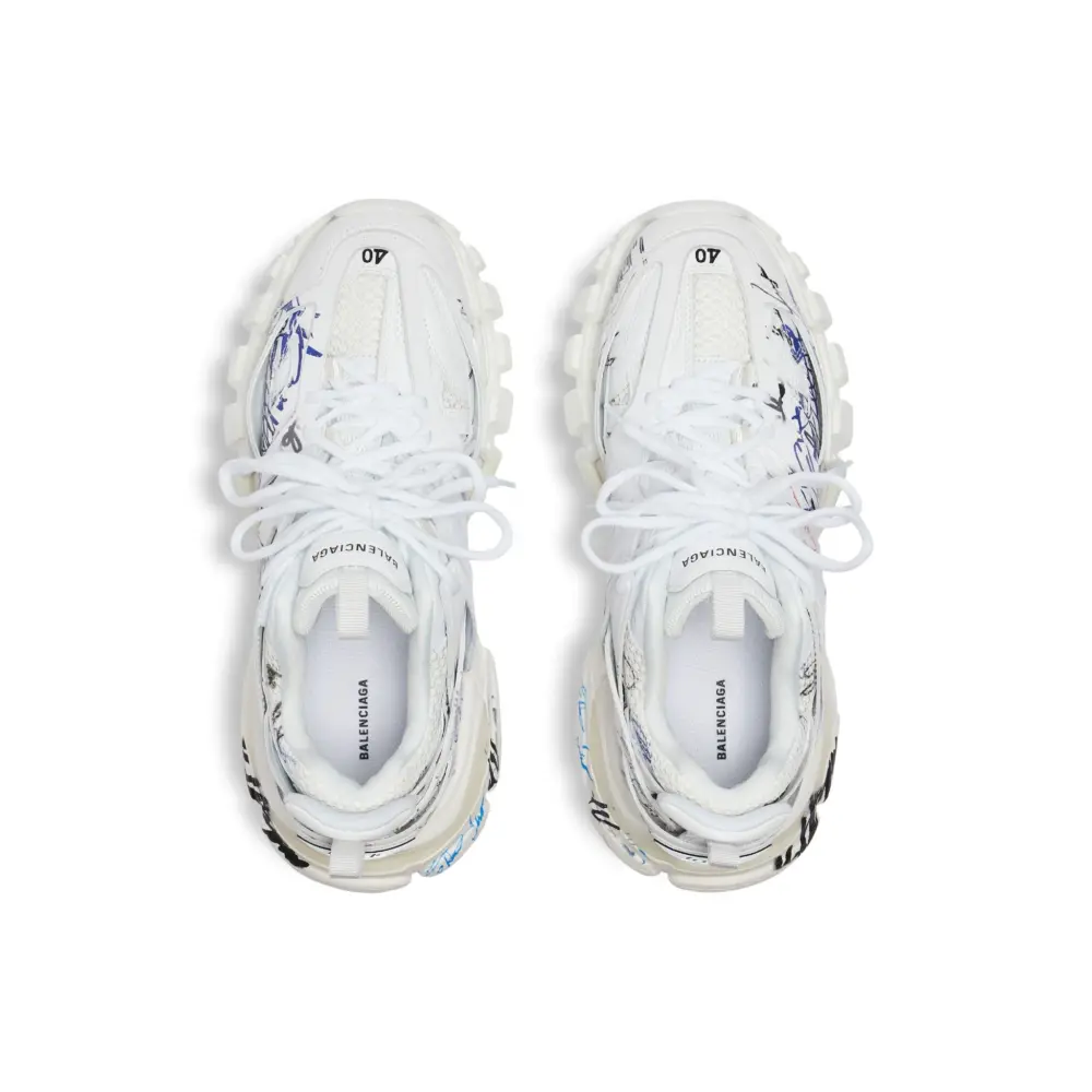Giày Balenciaga Track Autographe Trainers 'White' 542436WTKAU9146 - Ảnh 6