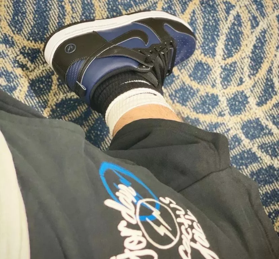 Giày Nike Fragment Design x Dunk High ‘Tokyo’ DJ0383-400 - Ảnh 3