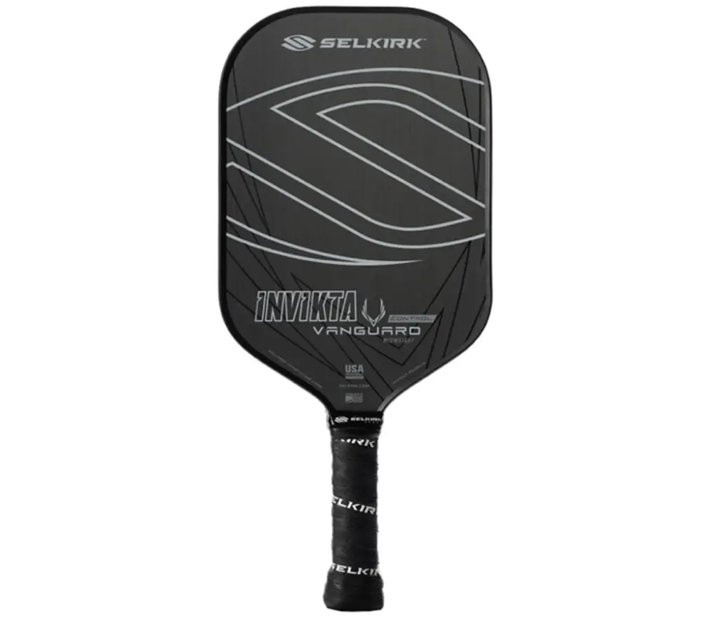 Vợt Pickleball Selkirk Vanguard Control Invikta Lightweight Raw Carbon 16mm ‘Black’