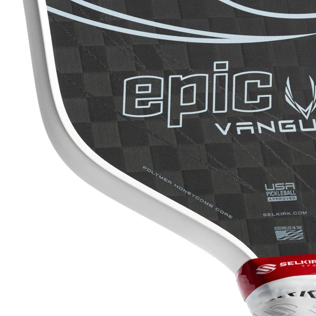 Vợt Pickleball Selkirk Vanguard Pro Epic Raw Carbon 16mm ‘Black White’ - Ảnh 3