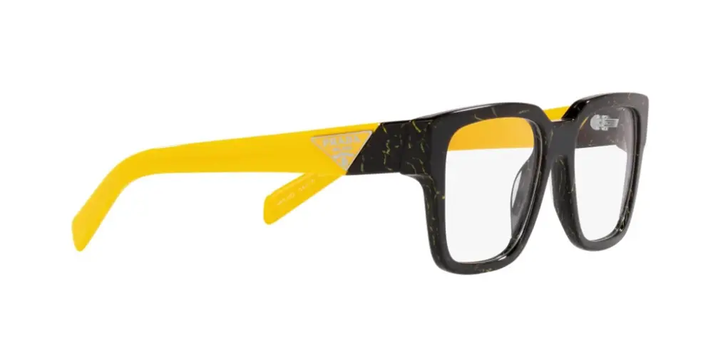 Kính Prada Square Eyeglasses 'Yellow Black' PR08ZV-19D1O1 - Ảnh 4