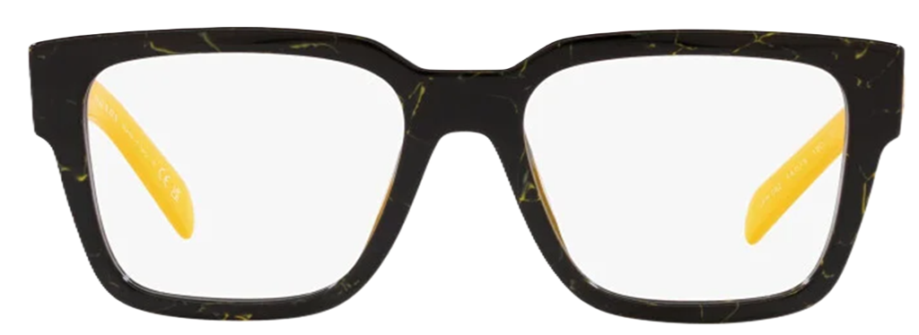 Kính Prada Square Eyeglasses 'Yellow Black' PR08ZV-19D1O1