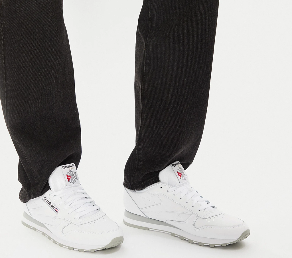 Giày Reebok Classic Leather 'White Grey' 100008789 - Ảnh 3