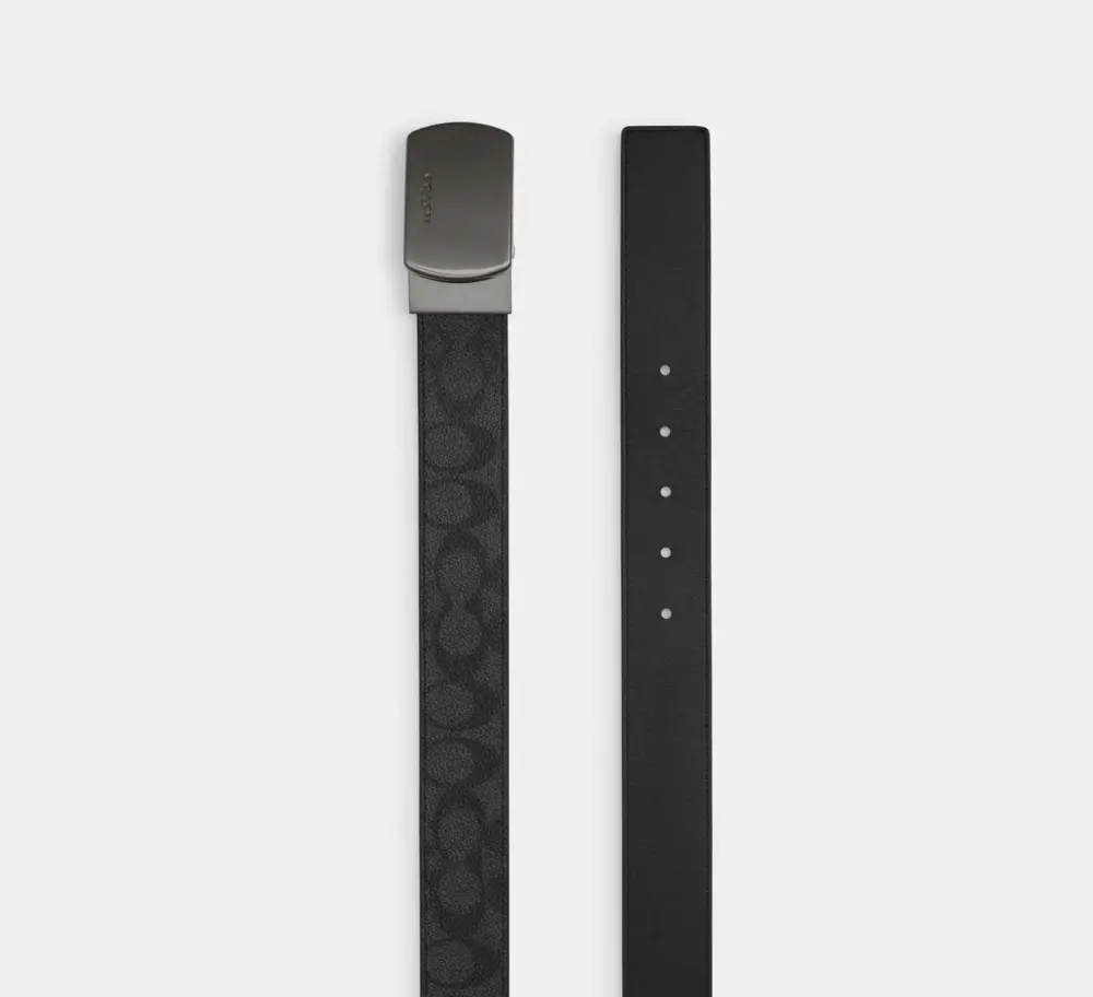 Alternative view of Thắt Lưng Coach Plaque Buckle Reversible Belt 'Black' CY941-QBMI5