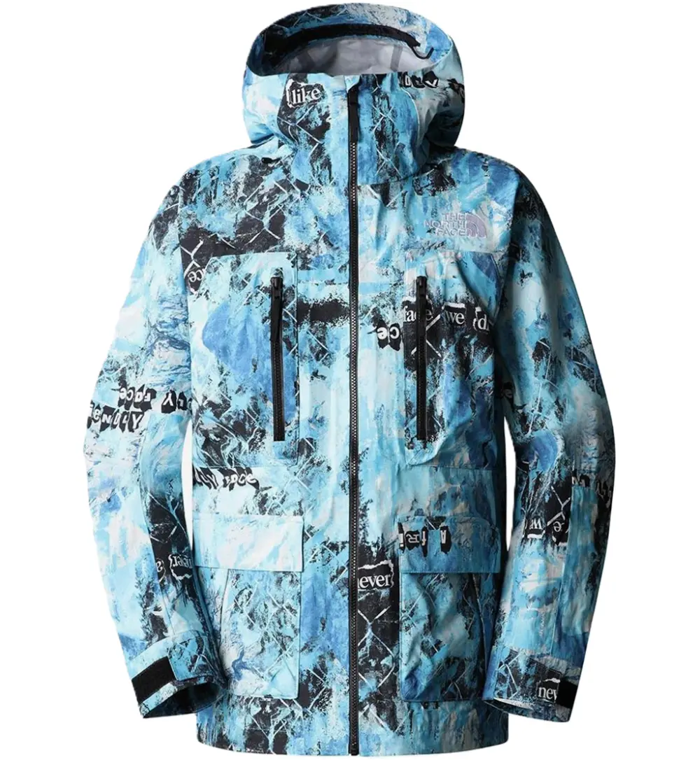 Áo The North Face Printed Dragline Hooded Jacket 'Blue White' NF0A7ZUF-9C1
