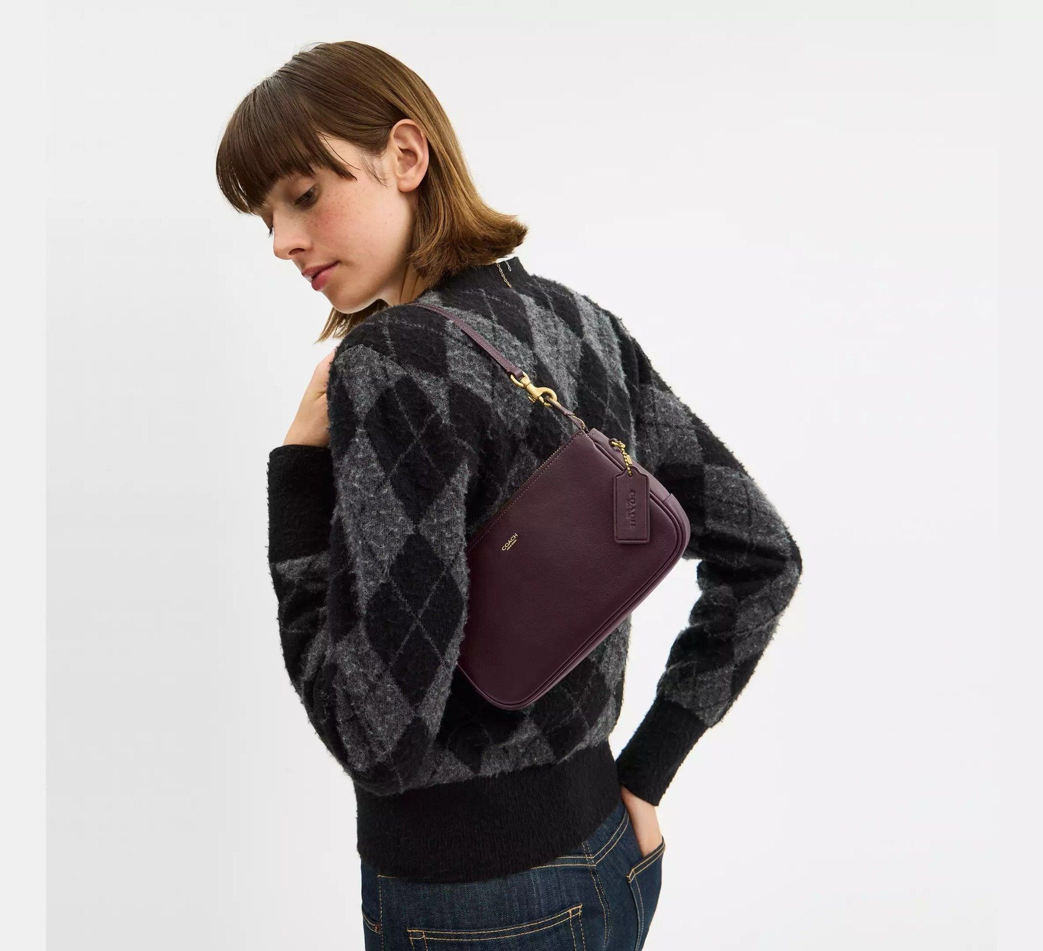 Alternative view of Túi Coach Plaza Bag 'Brass' CCC41-B4YDS