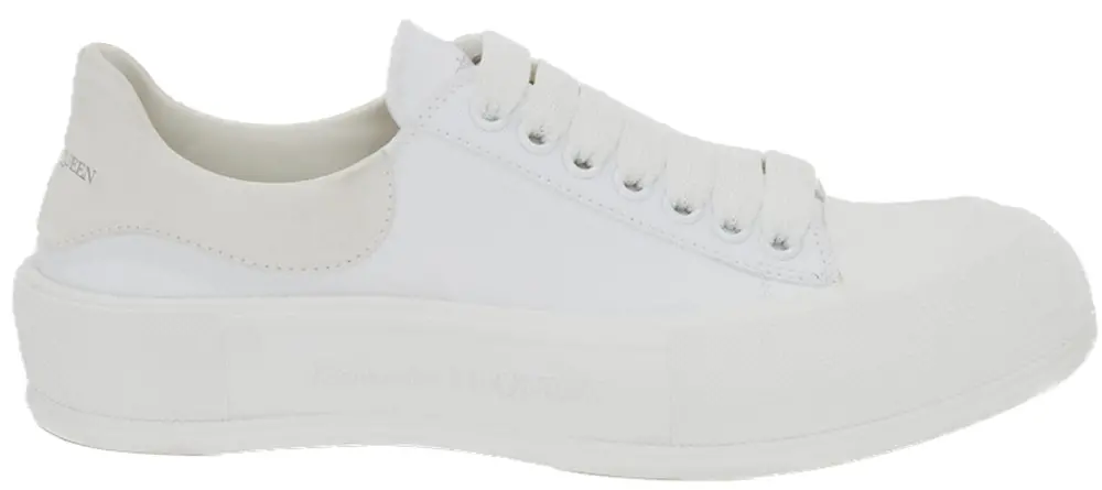 Giày Alexander McQueen Deck Lace-up Plimsoll 'White' 707680W4MV79000