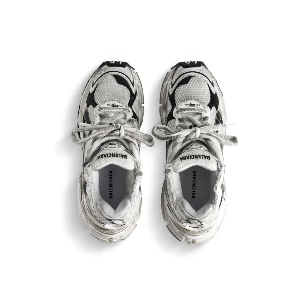 Giày Balenciaga Runner Gradient Trainers 'White Black' 772774WRUNG9010 - Ảnh 6