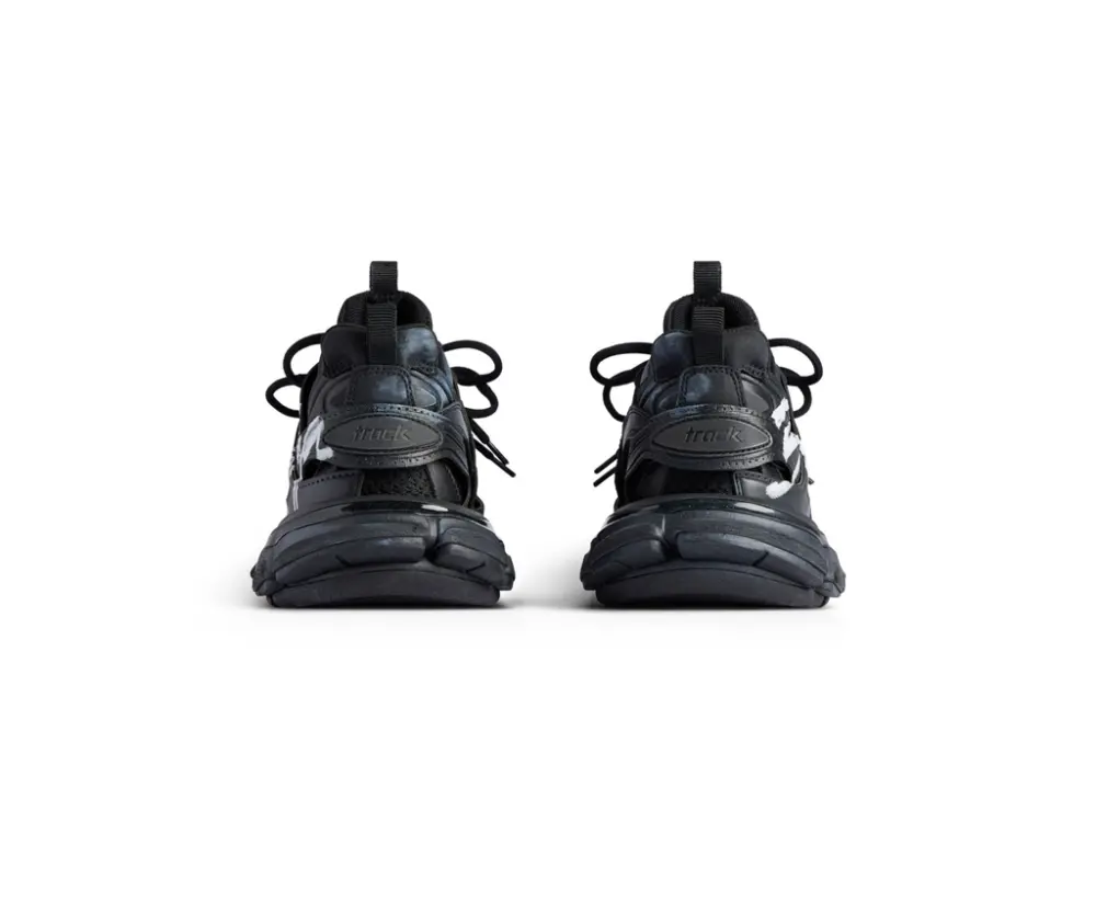 Giày Balenciaga Track Signature Sneaker 'Black' 542023WTRHW1090 - Ảnh 4