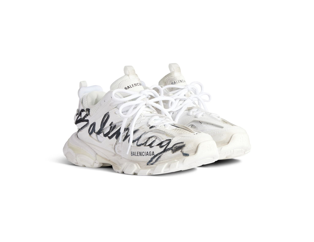 Alternative view of Giày Balenciaga Track Signature Sneaker 'White' 542023WTRHW9010