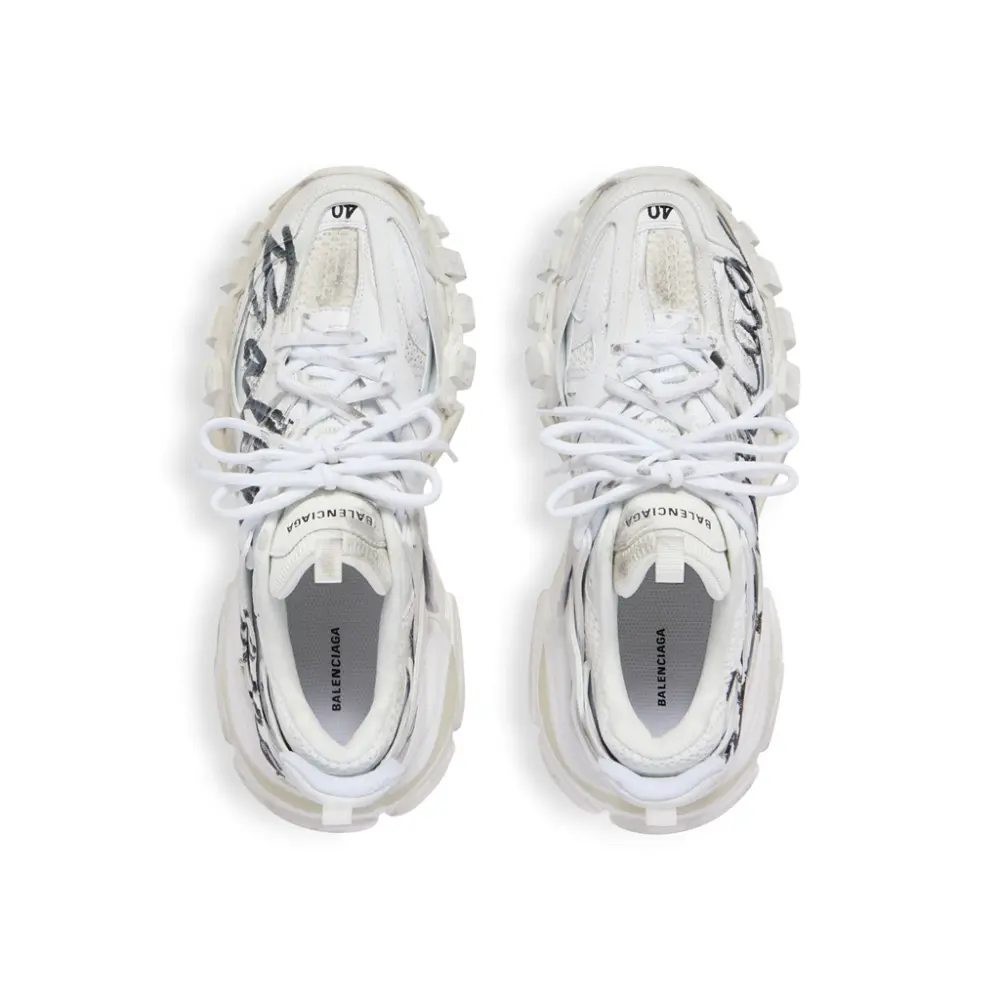 Giày Balenciaga Track Signature Sneaker 'White' 542023WTRHW9010 - Ảnh 4