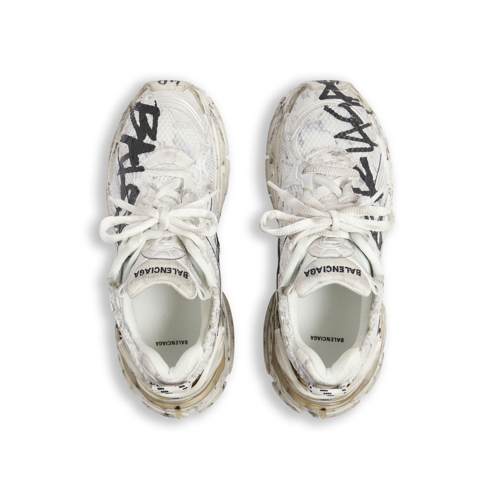 Giày Balenciaga Runner Graffiti Trainers 'White' 772767W3RBQ9010 - Ảnh 6