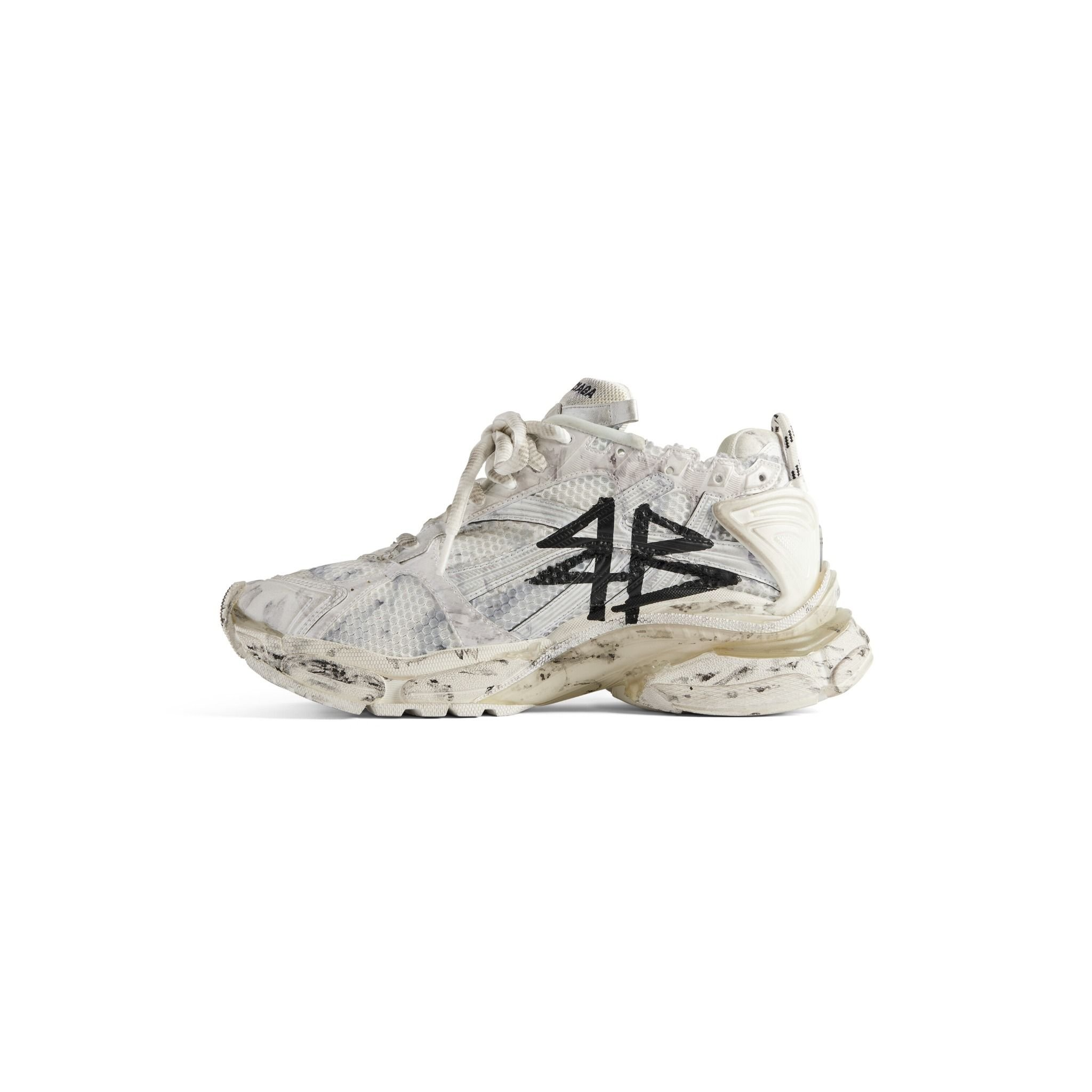 Giày Balenciaga Runner Graffiti Trainers 'White' 772767W3RBQ9010 - Ảnh 4