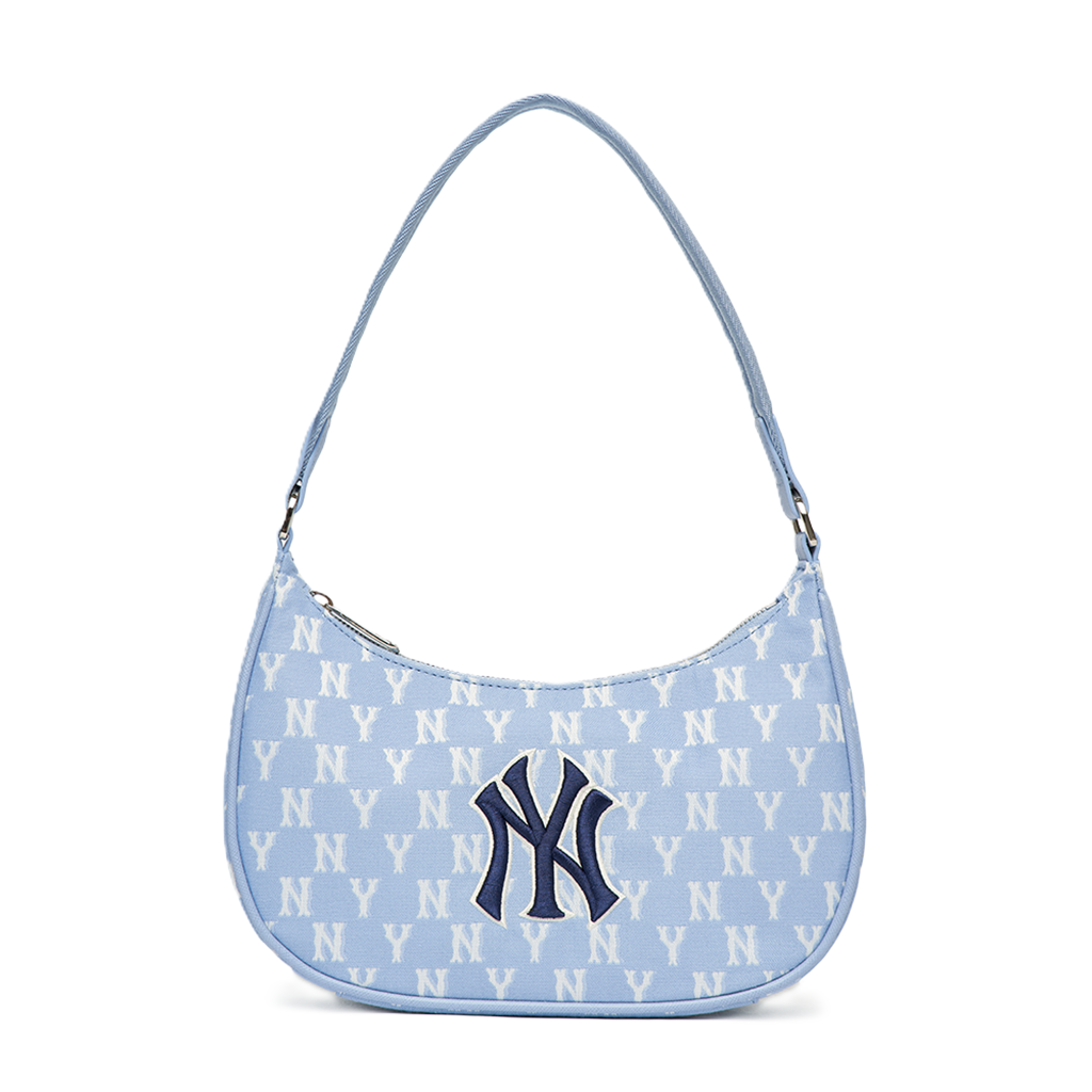 Túi MLB Monogram Hobo NY Yankees Blue 3ABQS012N-50BL