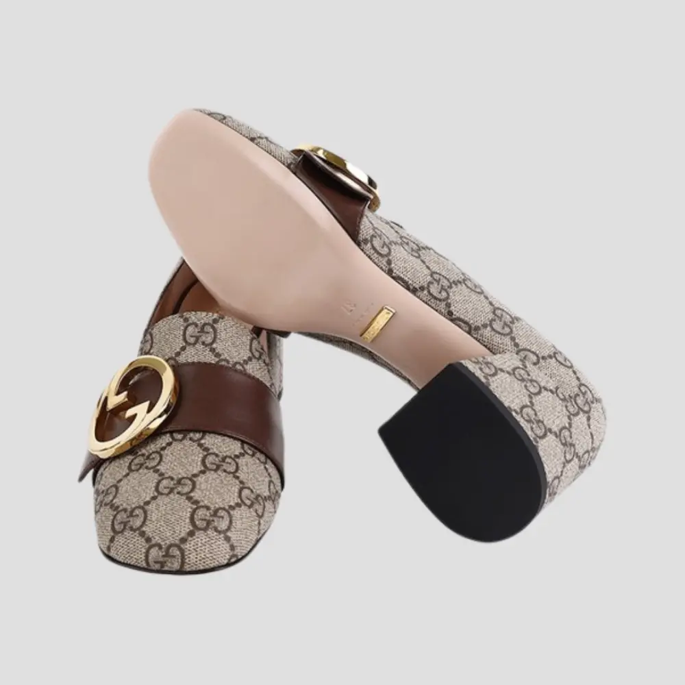 Giày Gucci Blondie Pump GG 'Beige' 701711-9I650-9769 - Ảnh 3