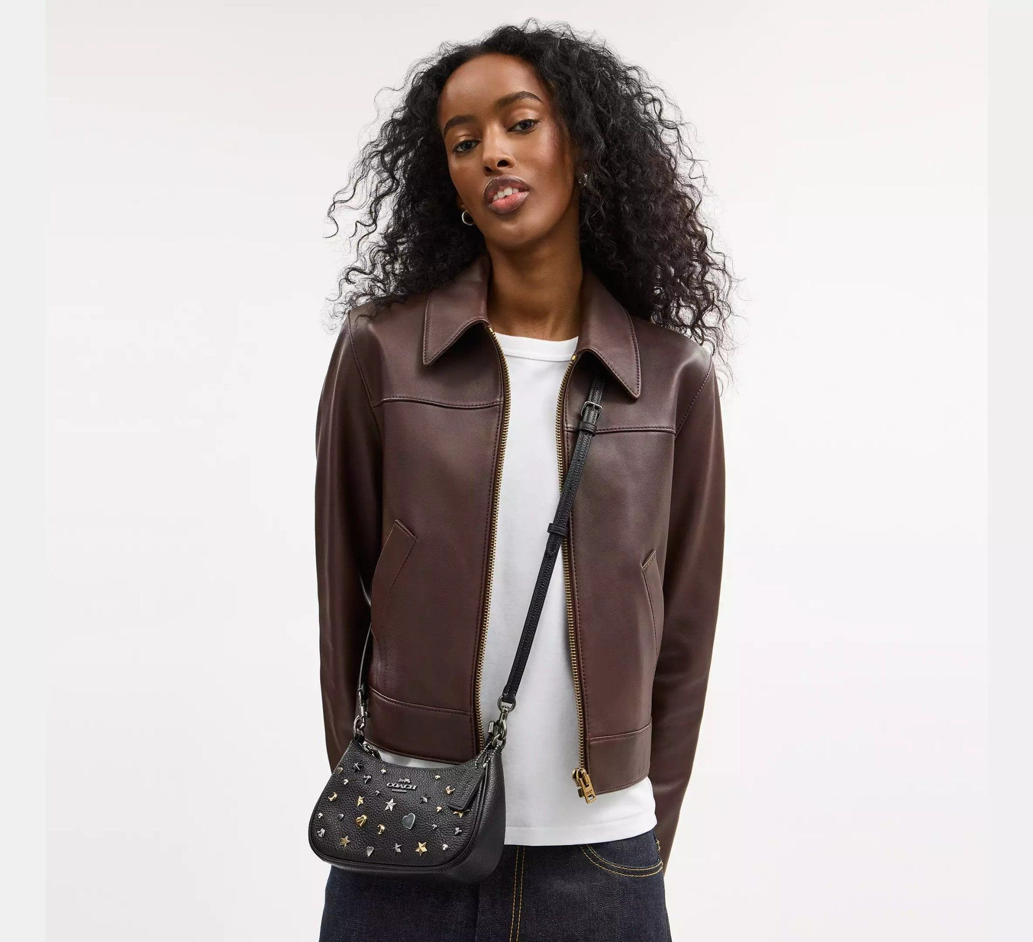 Alternative view of Túi Coach Teri Mini Crossbody Bag 'Black' CCE44-QBM2