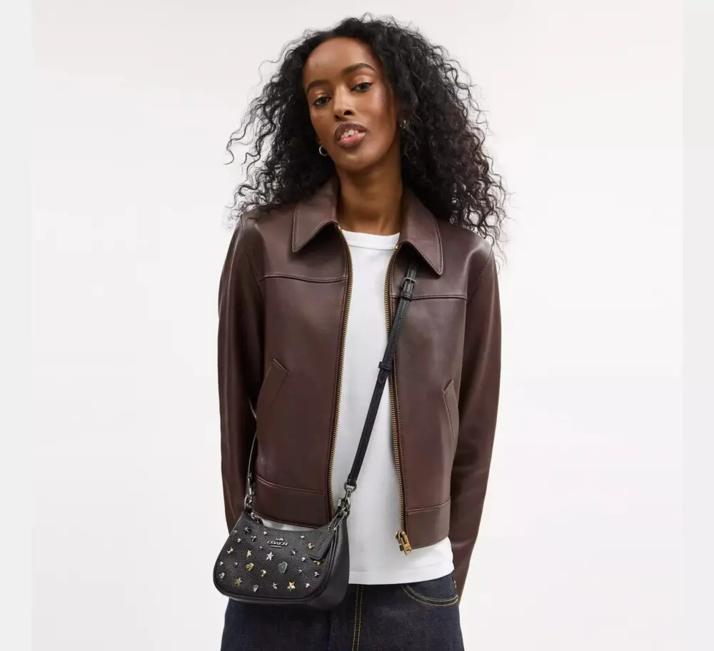 Alternative view of Túi Coach Teri Mini Crossbody Bag 'Black' CCE44-QBM2