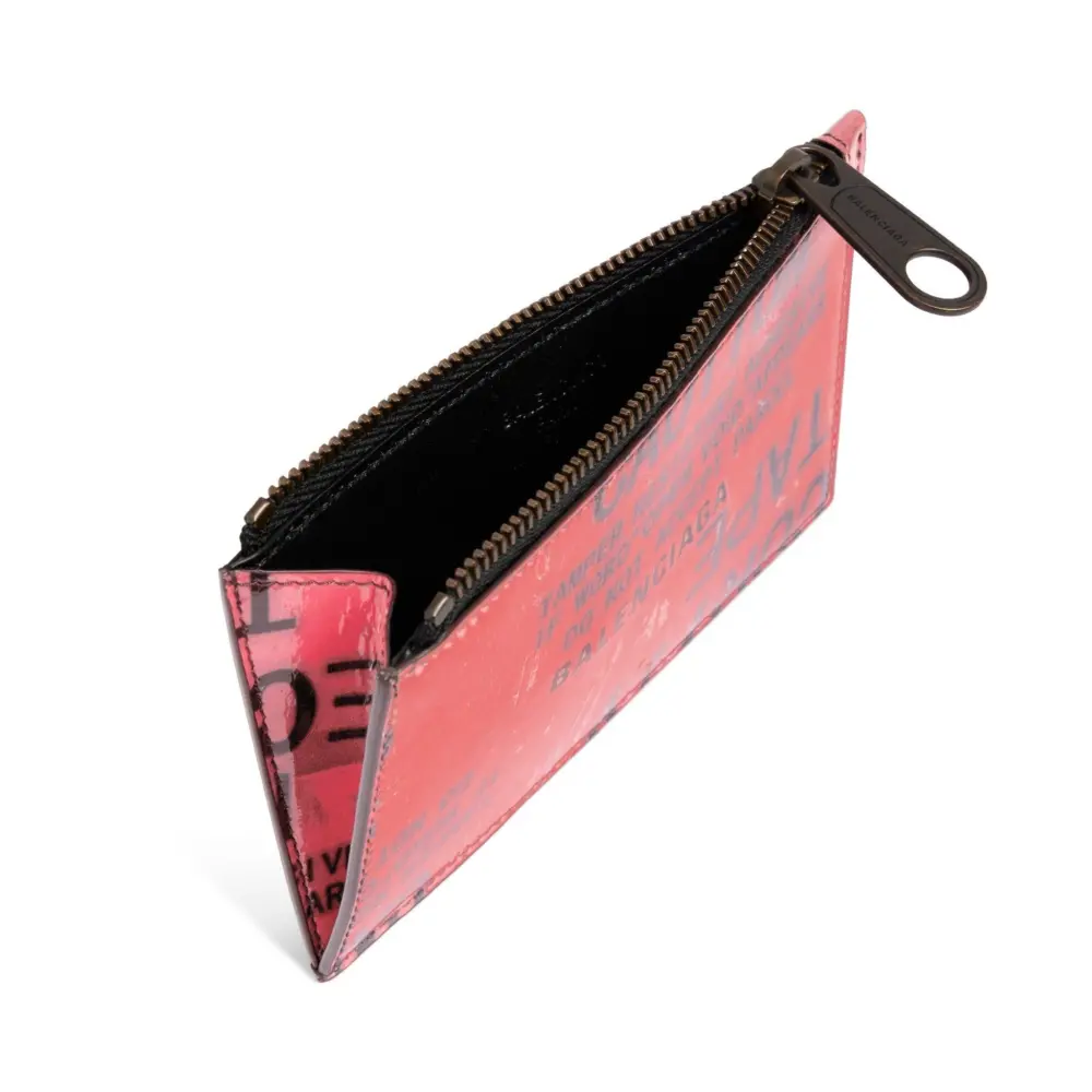 Ví Balenciaga Tape Type Long Coin 'Red' 8354732ABY81065 - Ảnh 3