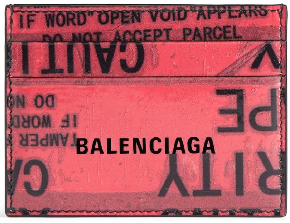 Ví Balenciaga Tape Type Card Holder 'Red' 8354702ABY81065