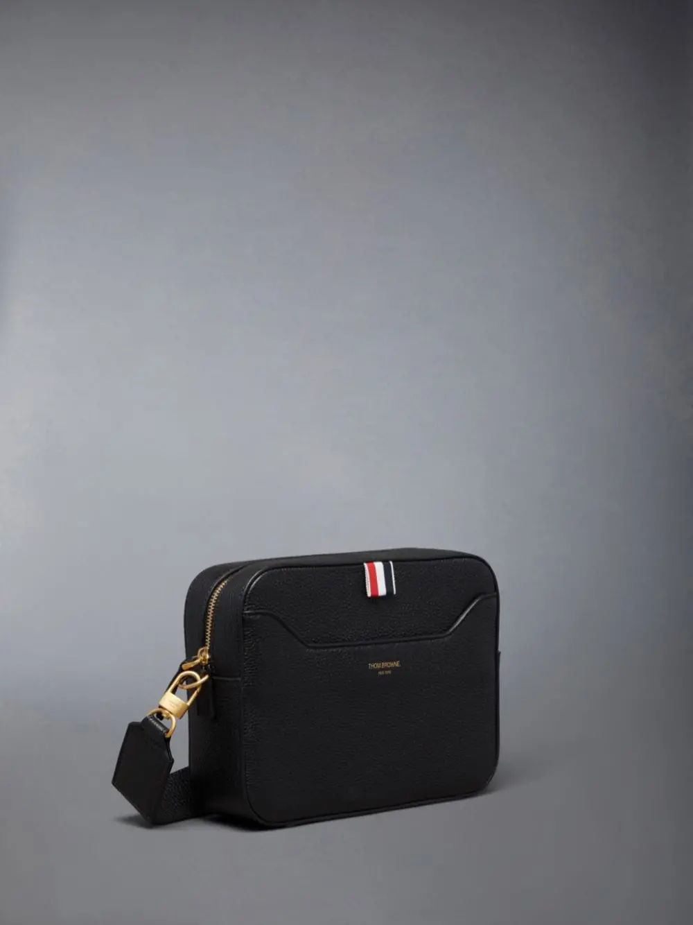 Túi Thom Browne Soft Pebble Grain 4-Bar 'Black' UAG188A-L0090-001 - Ảnh 4