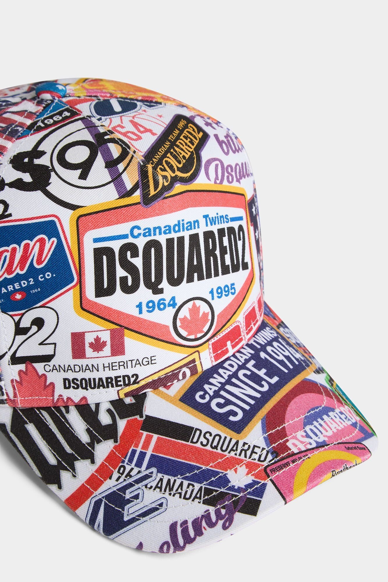 Mũ Dsquared2 Logomania Baseball Cap 'Multicolor' BCM077505C07289 - Ảnh 5