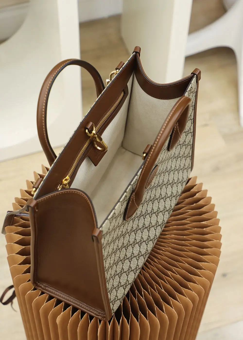 Túi Gucci GG Small Tote Bag 'Beige' 659983-92TCG-8563 - Ảnh 6