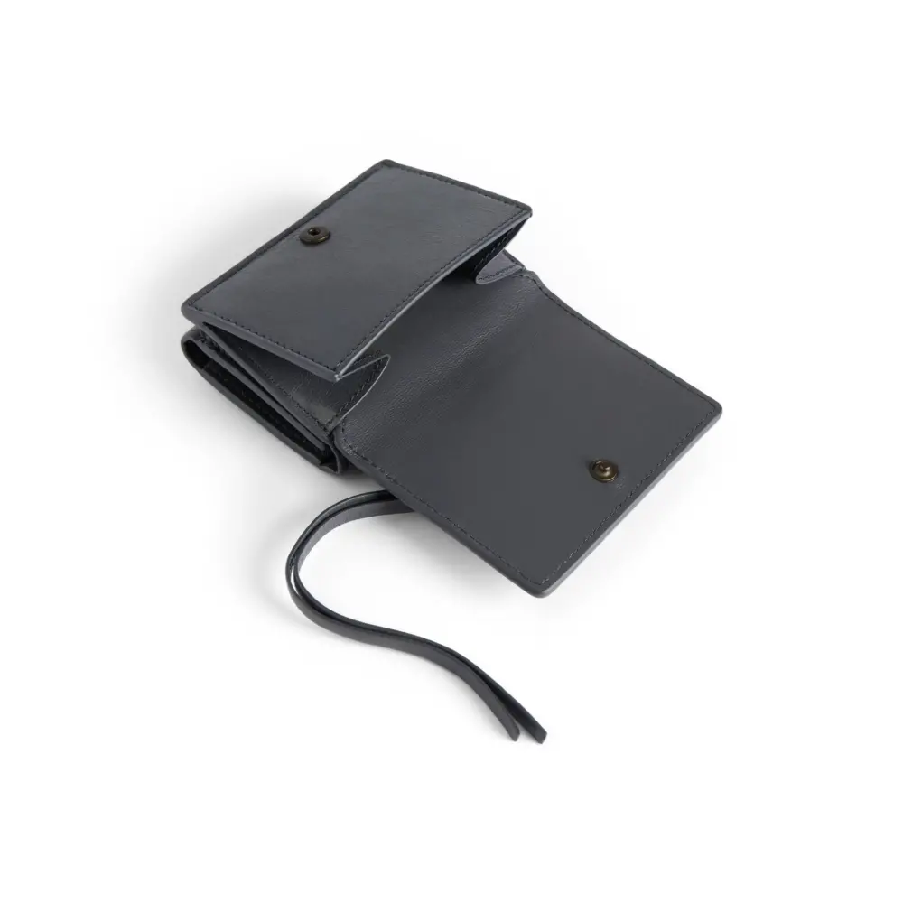 Ví Balenciaga Le City Mini Wallet 'Volcanic Rock' 8106692AB8M1251 - Ảnh 4
