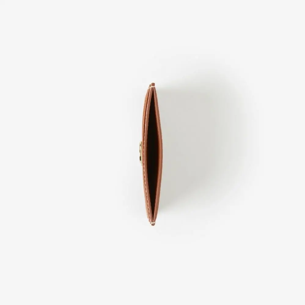 Ví Burberry Grainy Leather TB Card Case 'Warm Russet Brown' 80623791 - Ảnh 4