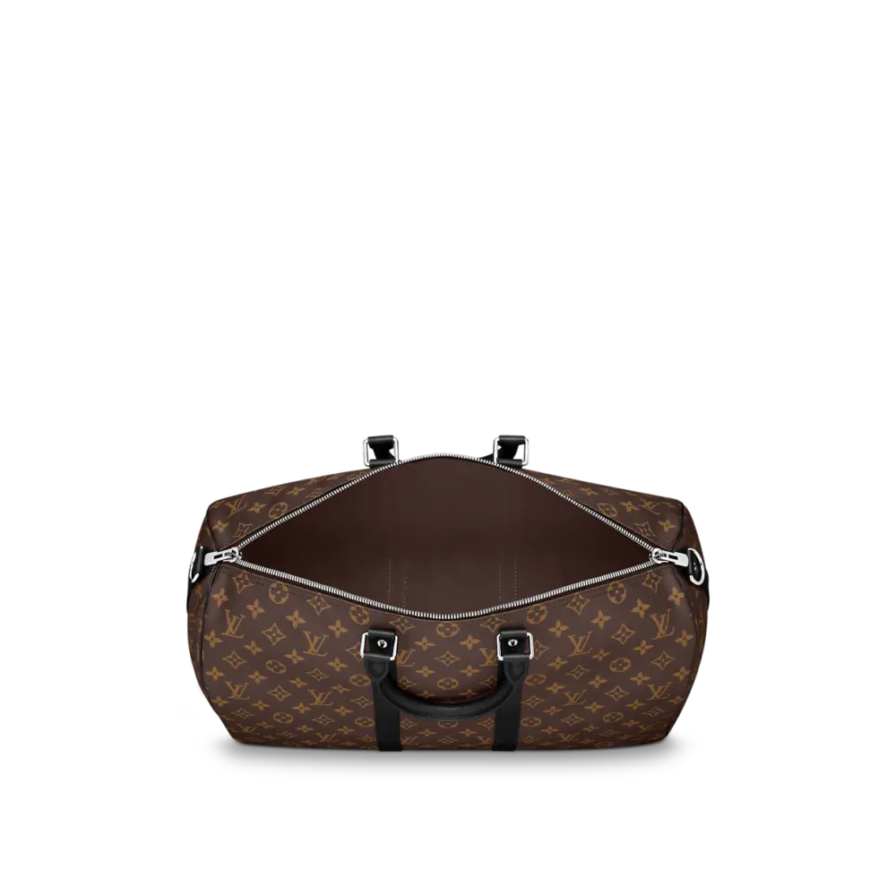 Túi Louis Vuitton Keepall Bandoulière 45 'Monogram Macassar' M56711 - Ảnh 4