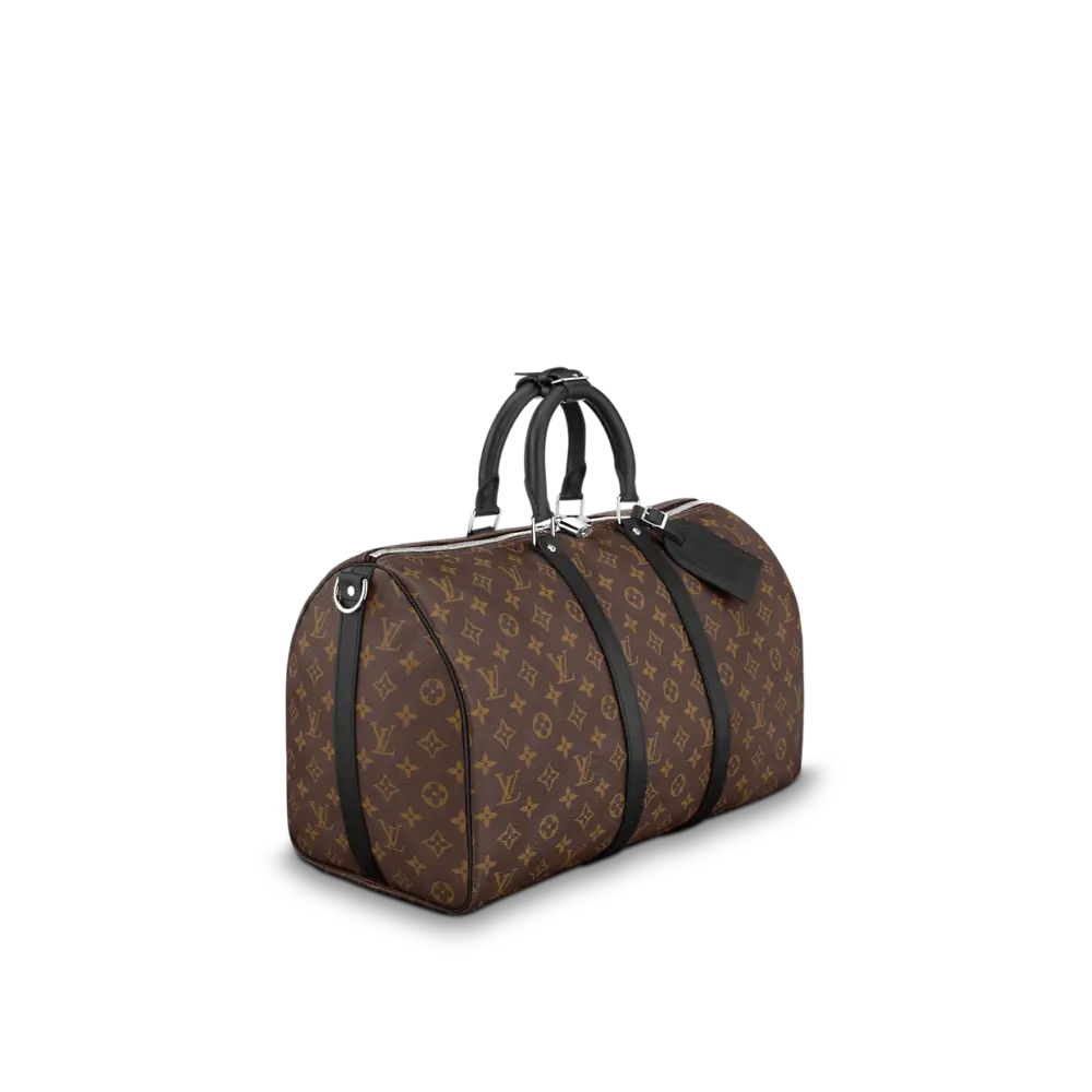 Túi Louis Vuitton Keepall Bandoulière 45 'Monogram Macassar' M56711 - Ảnh 3