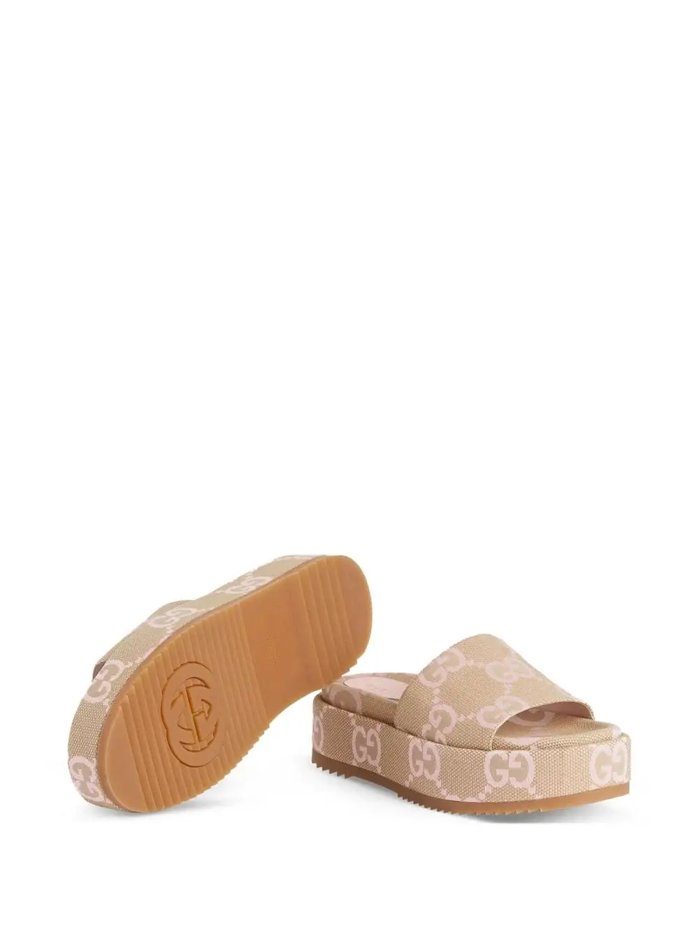 Dép Gucci Maxi GG Platform Slide 'Beige' 730043-UKO00-8805 - Ảnh 4